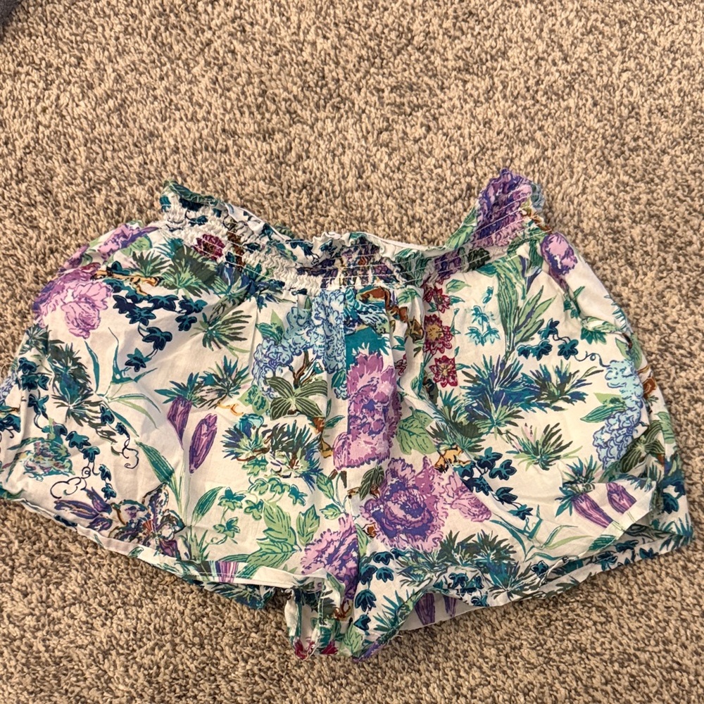 Janie and Jack Multicolor Floral Kids Shorts